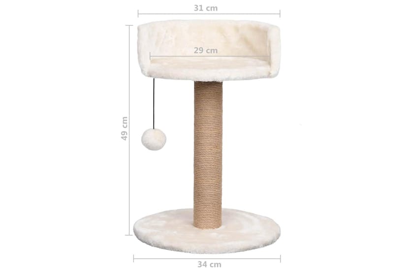 Cat Tree With Scratching Post 49 Cm Seagrass Cat Tree With Scratching Post 49 Cm Seagrass