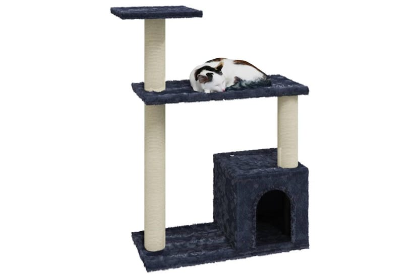 Cat Tree With Sisal Scratching Posts Dark Grey 70 Cm Cat Tree With Sisal Scratching Posts Dark Grey 70 Cm