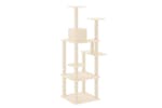 Cat Tree With Sisal Scratching Posts Cream 153 Cm Cat Tree With Sisal Scratching Posts Cream 153 Cm