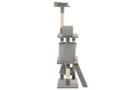 Cat Tree With Sisal Scratching Posts 140 Cm Grey Cat Tree With Sisal Scratching Posts 140 Cm Grey