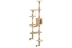 Cat Tree With Sisal Scratching Posts Wall Mounted 194 Cm Beige Cat Tree With Sisal Scratching Posts Wall Mounted 194 Cm Beige