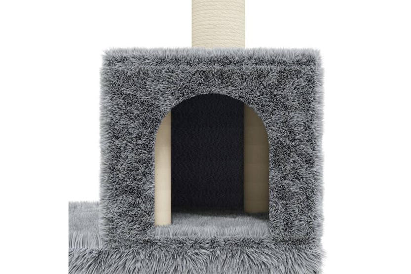 Cat Tree With Sisal Scratching Posts Light Grey 188 Cm Cat Tree With Sisal Scratching Posts Light Grey 188 Cm