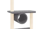 Cat Tree With Sisal Scratching Posts Dark Grey 279 Cm Cat Tree With Sisal Scratching Posts Dark Grey 279 Cm