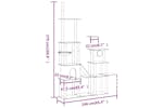 Cat Tree With Sisal Scratching Posts Dark Grey 279 Cm Cat Tree With Sisal Scratching Posts Dark Grey 279 Cm