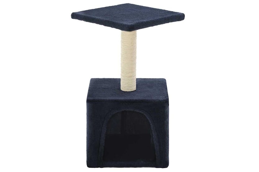 Cat Tree With Sisal Scratching Post 55 Cm Dark Blue Cat Tree With Sisal Scratching Post 55 Cm Dark Blue