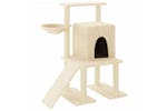 Cat Tree With Sisal Scratching Posts Cream 965 Cm Cat Tree With Sisal Scratching Posts Cream 965 Cm