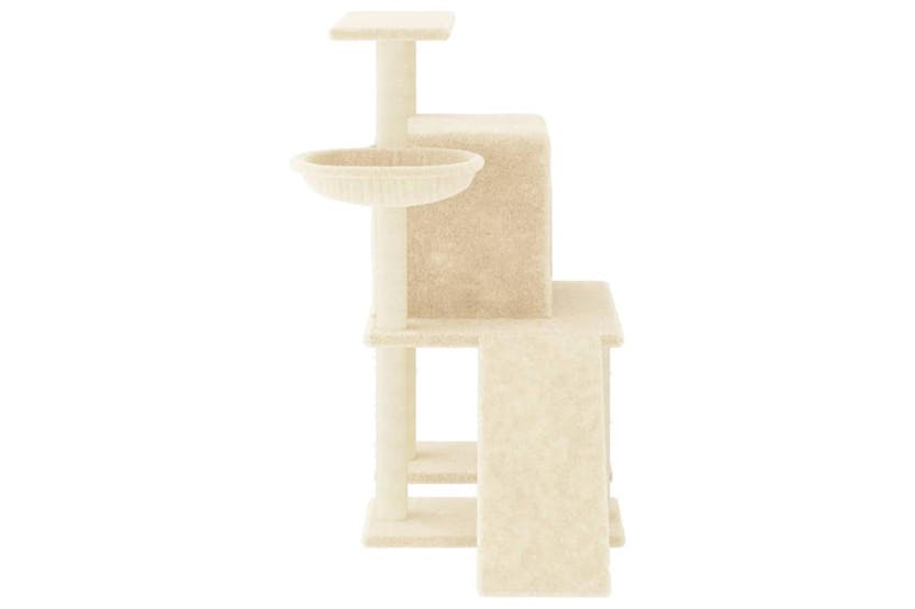 Cat Tree With Sisal Scratching Posts Cream 965 Cm Cat Tree With Sisal Scratching Posts Cream 965 Cm