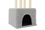 Cat Tree With Sisal Scratching Posts Light Grey 1335 Cm Cat Tree With Sisal Scratching Posts Light Grey 1335 Cm
