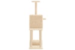 Cat Tree With Sisal Scratching Posts Cream 122 Cm Cat Tree With Sisal Scratching Posts Cream 122 Cm