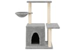 Cat Tree With Sisal Scratching Posts Light Grey 83 Cm Cat Tree With Sisal Scratching Posts Light Grey 83 Cm