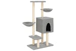 Cat Tree With Sisal Scratching Posts Light Grey 117 Cm Cat Tree With Sisal Scratching Posts Light Grey 117 Cm