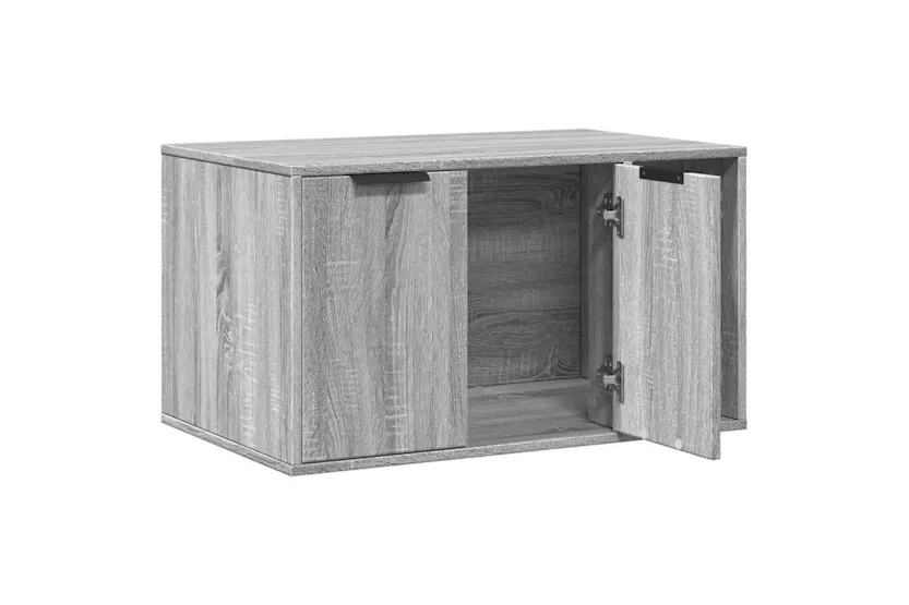 Cat Litter Box Enclosure Grey Sonoma 80x50x45 Cm Engineered Wood Cat Litter Box Enclosure Grey Sonoma 80x50x45 Cm Engineered Wood