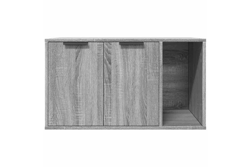 Cat Litter Box Enclosure Grey Sonoma 80x50x45 Cm Engineered Wood Cat Litter Box Enclosure Grey Sonoma 80x50x45 Cm Engineered Wood