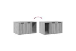 Cat Litter Box Enclosure Grey Sonoma 80x50x45 Cm Engineered Wood Cat Litter Box Enclosure Grey Sonoma 80x50x45 Cm Engineered Wood