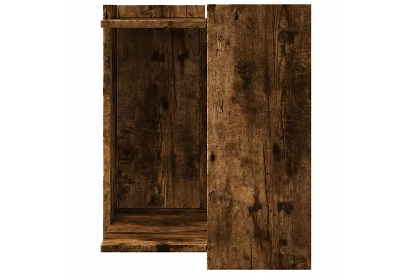 Cat Litter Box Enclosure Smoked Oak 42x42x51 Cm Engineered Wood Cat Litter Box Enclosure Smoked Oak 42x42x51 Cm Engineered Wood
