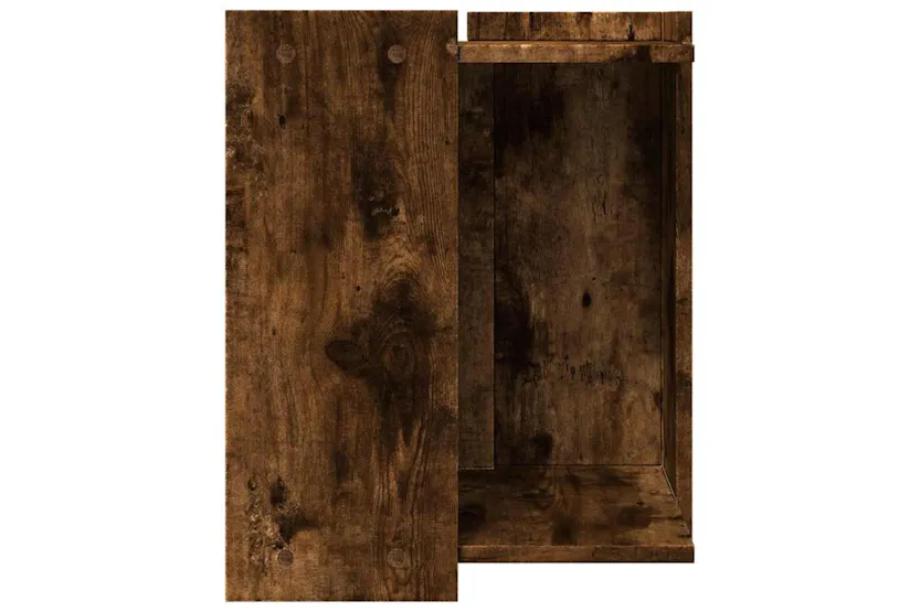 Cat Litter Box Enclosure Smoked Oak 42x42x51 Cm Engineered Wood Cat Litter Box Enclosure Smoked Oak 42x42x51 Cm Engineered Wood