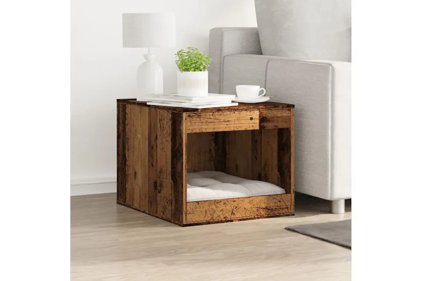 Cat Litter Box Enclosure Old Wood 47x59x42 Cm Engineered Wood Cat Litter Box Enclosure Old Wood 47x59x42 Cm Engineered Wood