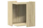 Cat Litter Box Enclosure Sonoma Oak 42x42x51 Cm Engineered Wood Cat Litter Box Enclosure Sonoma Oak 42x42x51 Cm Engineered Wood
