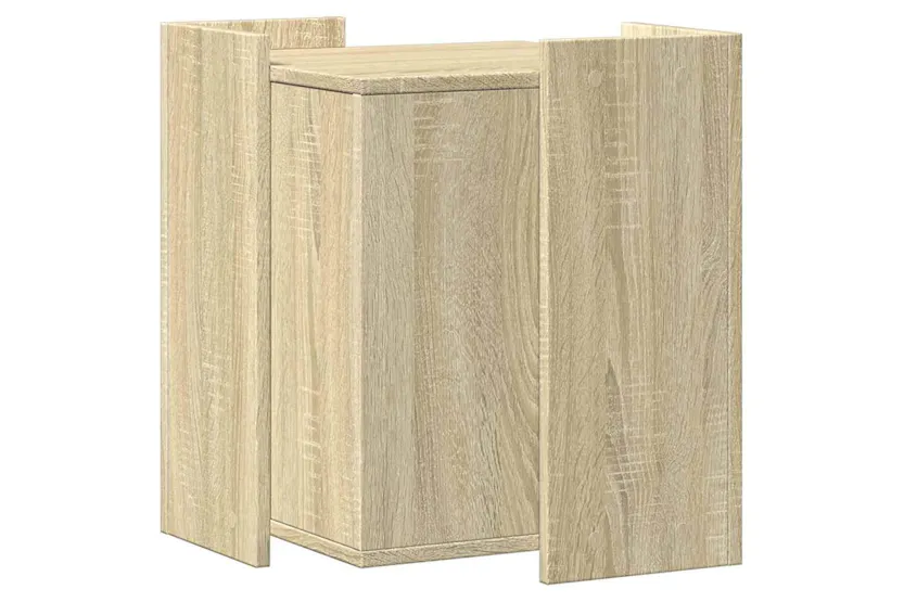 Cat Litter Box Enclosure Sonoma Oak 42x42x51 Cm Engineered Wood Cat Litter Box Enclosure Sonoma Oak 42x42x51 Cm Engineered Wood