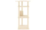 Cat Tree With Sisal Scratching Posts Cream 123 Cm Cat Tree With Sisal Scratching Posts Cream 123 Cm