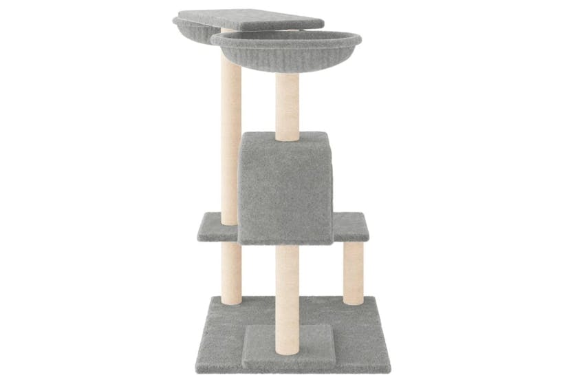 Cat Tree With Scratching Posts Light Grey 82 Cm Cat Tree With Scratching Posts Light Grey 82 Cm