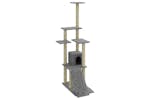 Cat Tree With Sisal Scratching Posts Light Grey 155 Cm Cat Tree With Sisal Scratching Posts Light Grey 155 Cm