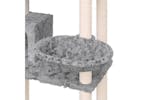 Cat Tree With Sisal Scratching Posts Light Grey 131 Cm Cat Tree With Sisal Scratching Posts Light Grey 131 Cm