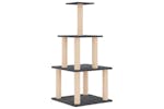 Cat Tree With Sisal Scratching Posts Dark Grey 111 Cm Cat Tree With Sisal Scratching Posts Dark Grey 111 Cm
