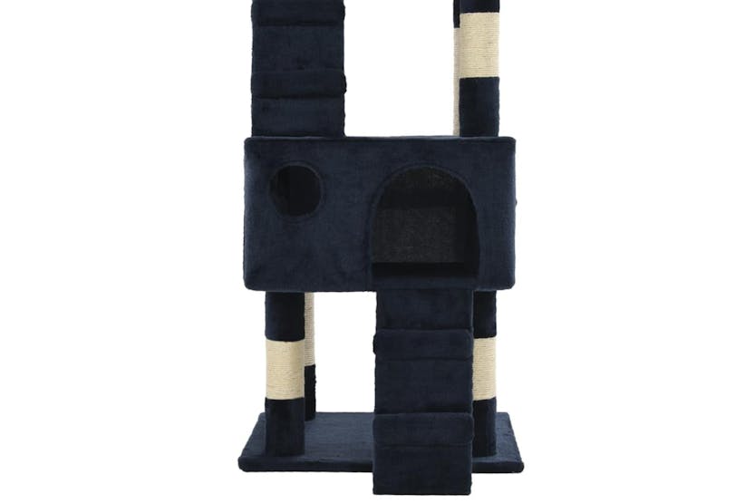 Cat Tree With Sisal Scratching Posts 170 Cm Blue Cat Tree With Sisal Scratching Posts 170 Cm Blue