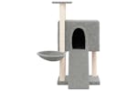 Cat Tree With Sisal Scratching Posts Light Grey 96 Cm Cat Tree With Sisal Scratching Posts Light Grey 96 Cm