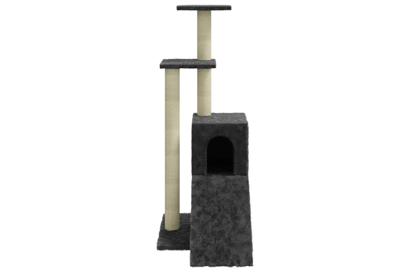 Cat Tree With Sisal Scratching Posts Dark Grey 92 Cm Cat Tree With Sisal Scratching Posts Dark Grey 92 Cm