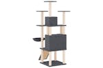 Cat Tree With Sisal Scratching Posts Dark Grey 154 Cm Cat Tree With Sisal Scratching Posts Dark Grey 154 Cm