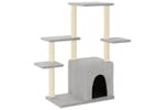 Cat Tree With Sisal Scratching Posts Light Grey 975 Cm Cat Tree With Sisal Scratching Posts Light Grey 975 Cm