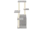 Cat Tree With Sisal Scratching Posts Light Grey 975 Cm Cat Tree With Sisal Scratching Posts Light Grey 975 Cm