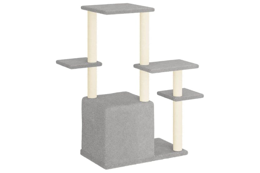 Cat Tree With Sisal Scratching Posts Light Grey 975 Cm Cat Tree With Sisal Scratching Posts Light Grey 975 Cm
