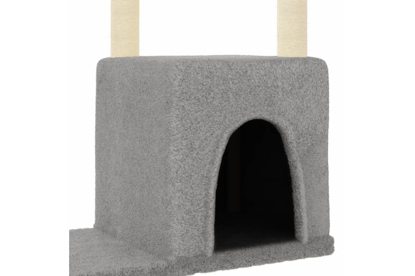 Cat Tree With Sisal Scratching Posts Light Grey 975 Cm Cat Tree With Sisal Scratching Posts Light Grey 975 Cm