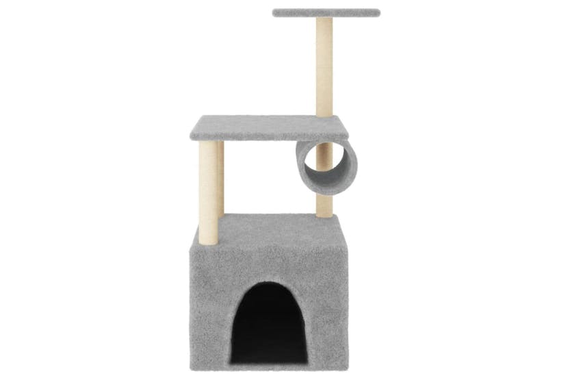 Cat Tree With Sisal Scratching Posts Light Grey 1095 Cm Cat Tree With Sisal Scratching Posts Light Grey 1095 Cm