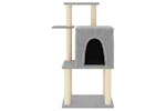 Cat Tree With Sisal Scratching Posts Light Grey 97 Cm Cat Tree With Sisal Scratching Posts Light Grey 97 Cm