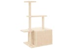 Cat Tree With Sisal Scratching Posts Cream 110 Cm Cat Tree With Sisal Scratching Posts Cream 110 Cm