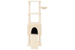 Cat Tree With Sisal Scratching Posts Cream 153 Cm Cat Tree With Sisal Scratching Posts Cream 153 Cm