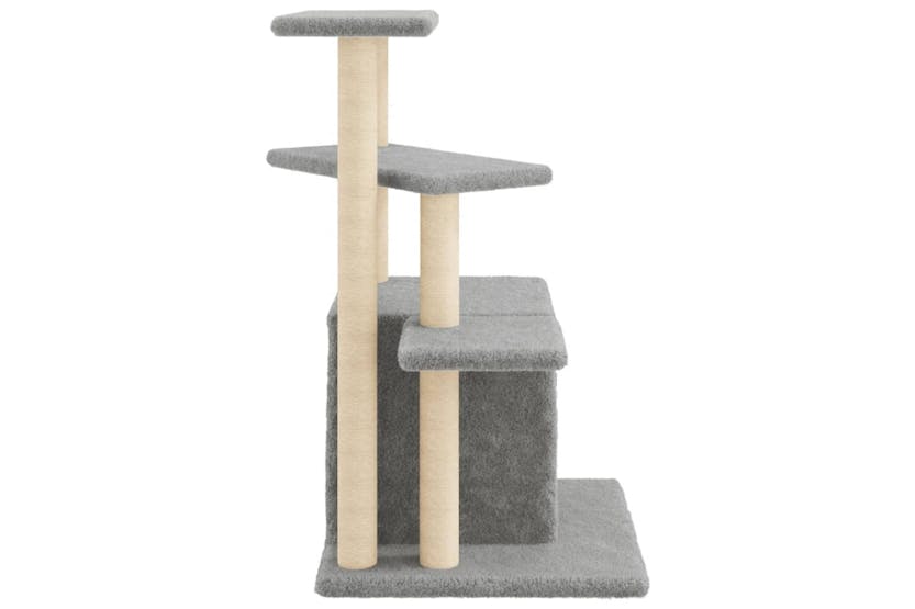 Cat Tree With Sisal Scratching Posts Light Grey 835 Cm Cat Tree With Sisal Scratching Posts Light Grey 835 Cm