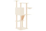 Cat Tree With Sisal Scratching Posts Cream 143 Cm Cat Tree With Sisal Scratching Posts Cream 143 Cm