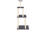 Cat Tree With Sisal Scratching Posts Dark Grey 149 Cm Cat Tree With Sisal Scratching Posts Dark Grey 149 Cm