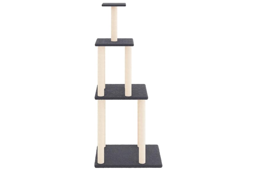 Cat Tree With Sisal Scratching Posts Dark Grey 149 Cm Cat Tree With Sisal Scratching Posts Dark Grey 149 Cm