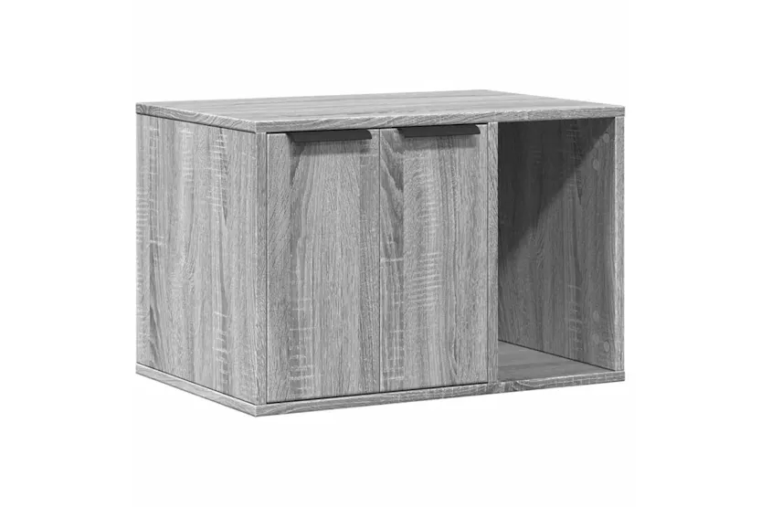 Cat Litter Box Enclosure Grey Sonoma 60x40x40 Cm Engineered Wood Cat Litter Box Enclosure Grey Sonoma 60x40x40 Cm Engineered Wood