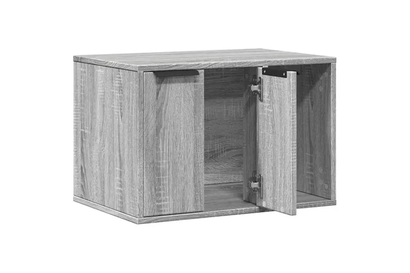 Cat Litter Box Enclosure Grey Sonoma 60x40x40 Cm Engineered Wood Cat Litter Box Enclosure Grey Sonoma 60x40x40 Cm Engineered Wood