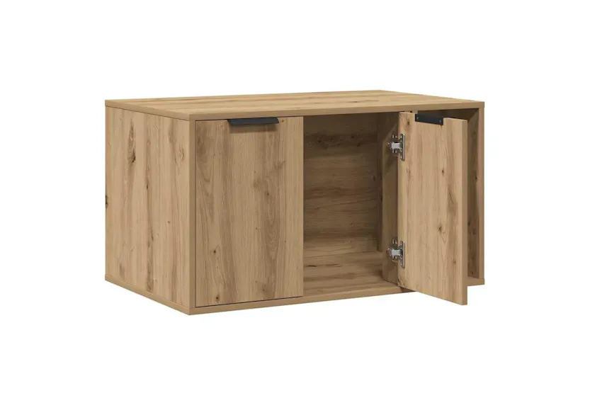 Cat Litter Box Enclosure Artisian Oak 80x50x45 Cm Engineered Wood Cat Litter Box Enclosure Artisian Oak 80x50x45 Cm Engineered Wood