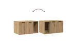 Cat Litter Box Enclosure Artisian Oak 80x50x45 Cm Engineered Wood Cat Litter Box Enclosure Artisian Oak 80x50x45 Cm Engineered Wood