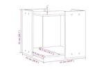 Cat Litter Box Enclosure Smoked Oak 53x53x51 Cm Engineered Wood Cat Litter Box Enclosure Smoked Oak 53x53x51 Cm Engineered Wood