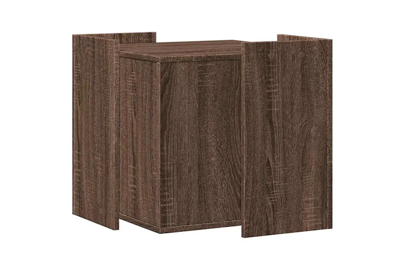 Cat Litter Box Enclosure Brown Oak 53x53x51 Cm Engineered Wood Cat Litter Box Enclosure Brown Oak 53x53x51 Cm Engineered Wood